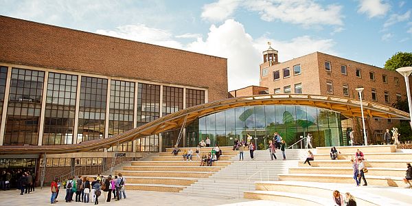 The exterior of one of the buildings of Exeter University