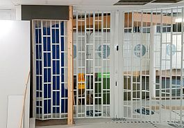 Vision guard sliding shutter installation in progress