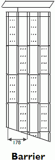 FlexiGlide barrier panel