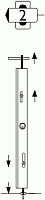 FlexiGlide sliding shutter type 2 locking post.