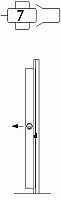 FlexiGlide sliding shutter type 7 locking post.