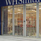 FlexiGlide sliding folding shutter installation in shopping centre