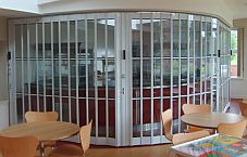 A FlexiGlide sliding shutter.