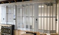 installation in progress of security shutter